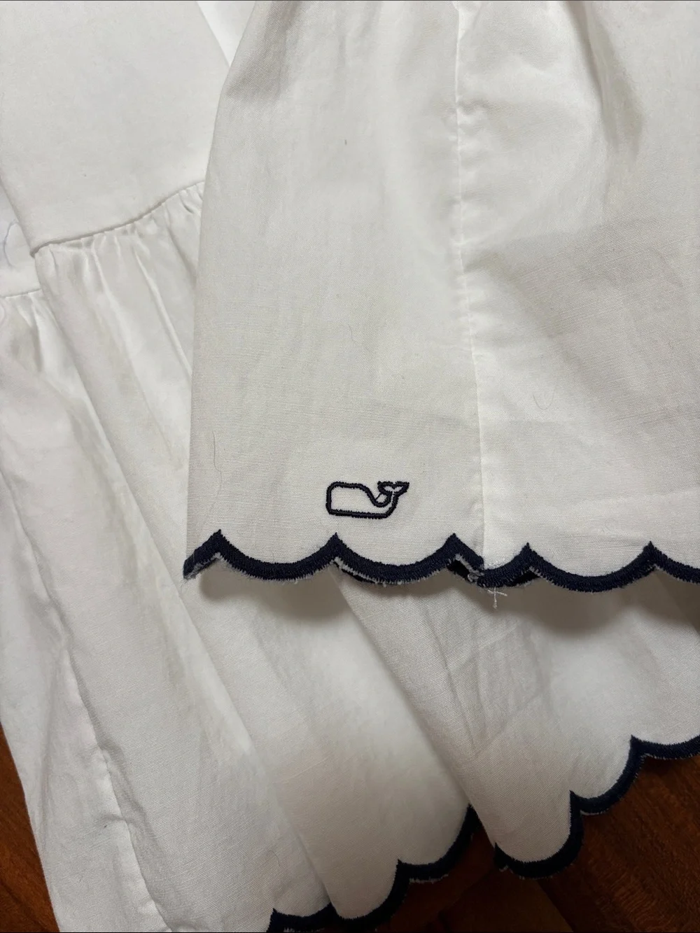 Brand new White Scalloped Strap Sundress for Girls